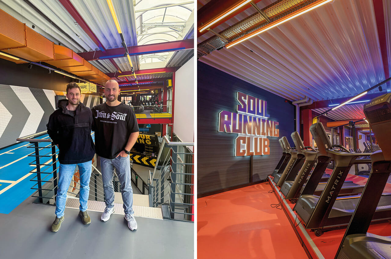 Laurenz Lankes und Geschäftspartner Alexander Frenger führen das Gym mit voller Leidenschaft und vielen kreativen Ideen Laurenz Lankes und Geschäftspartner Alexander Frenger und der Soul Running Club im Iron&Soul in Köln